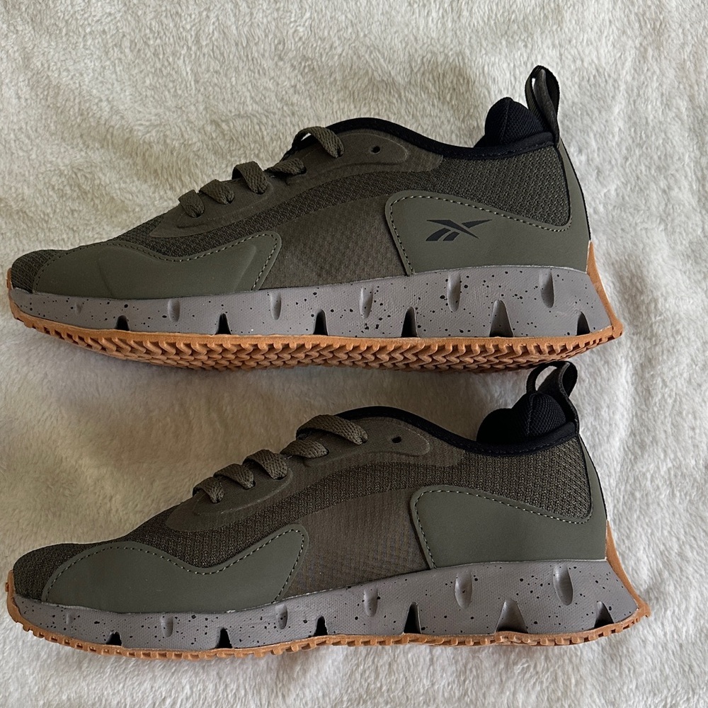 Reebok Olive and Black Athletic Shoes